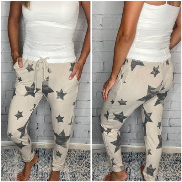 Pants - Camo Star Joggers NWT